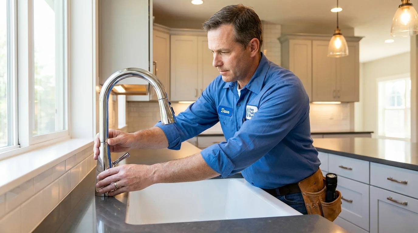 Kitchen faucet installation by Johns Plumbing LLC in Siletz