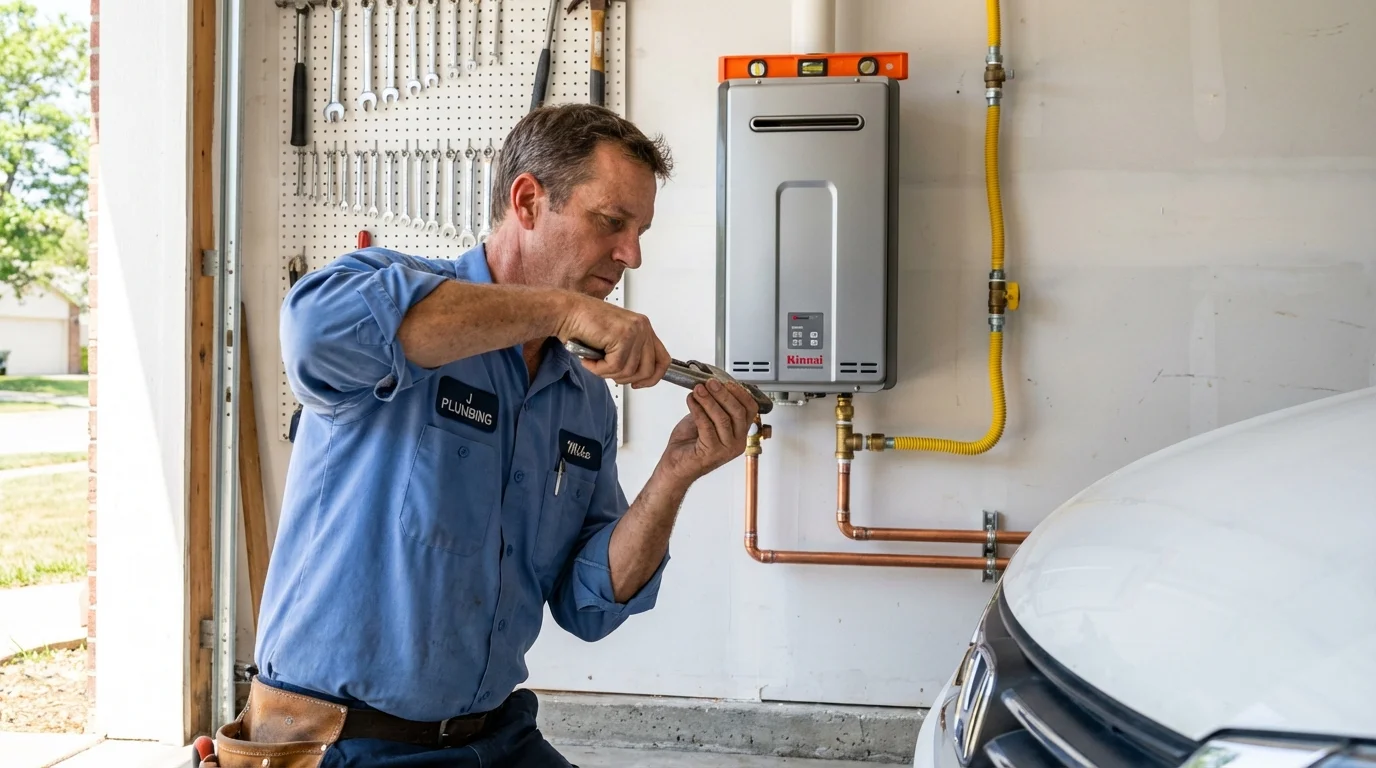 Tankless water heater installation by a Johns Plumbing LLC plumber in Siletz